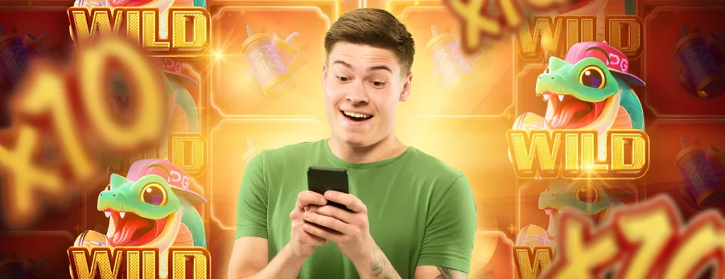 Fortune Snake - emblema e símbolos do caça-níqueis onde o cara joga